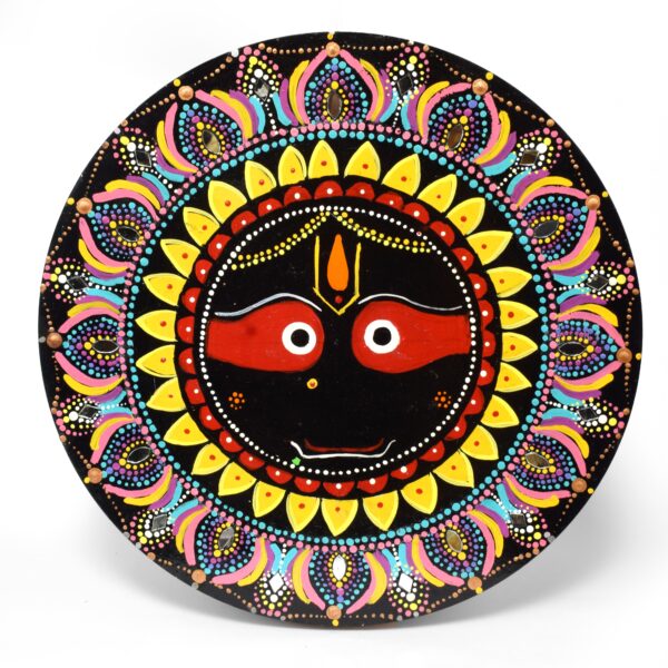 jagannath with dot mandala wall hanging